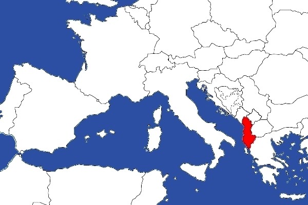 l'Albanie en Europe